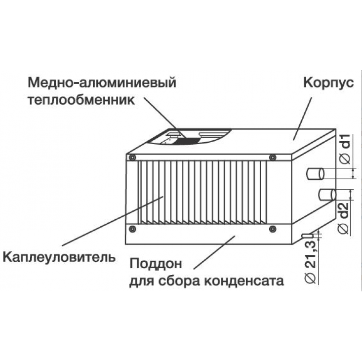 Фреоновый охладитель Shuft WHR-R 500х300/3 Фреоновый охладитель Shuft WHR-R 500х300/3